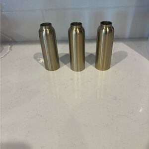 CB2 Brass Taper Candle Holders – Set of 3